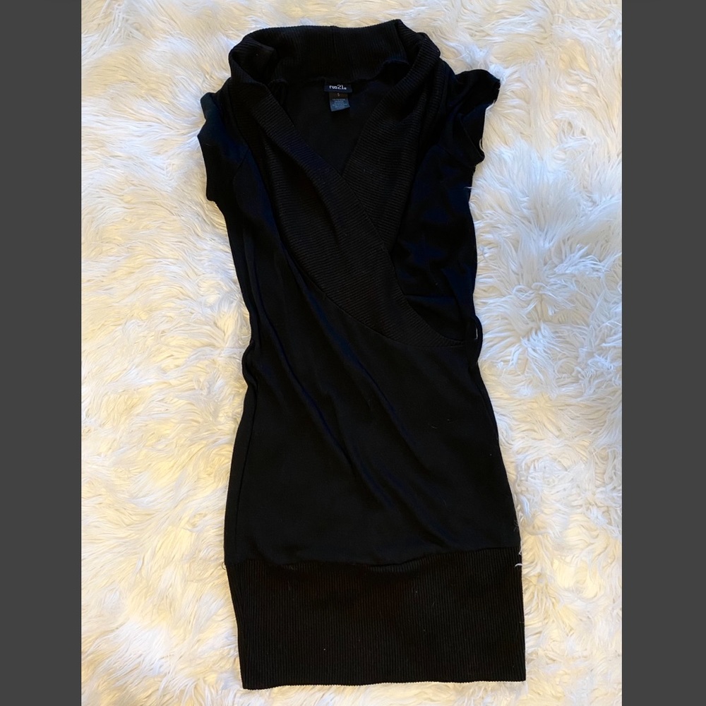 Black sweater style dress